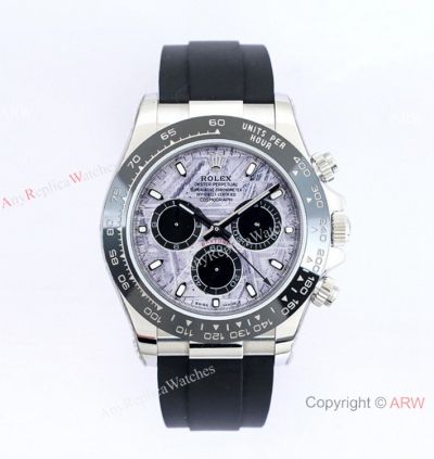  Swiss Copy Rolex Daytona Meteorite Dial Cerachrom Bezel Watch Swiss 7750 40mm